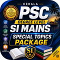 KPSC SI Mains Special Topics Package