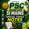 KPSC SI Mains Special Topics Notes